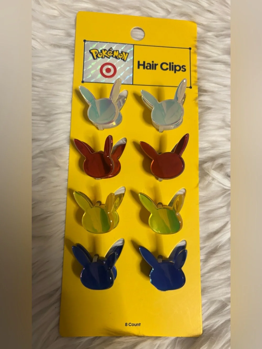 Kids Iridescent Pikachu Hair Clips - Multi Color